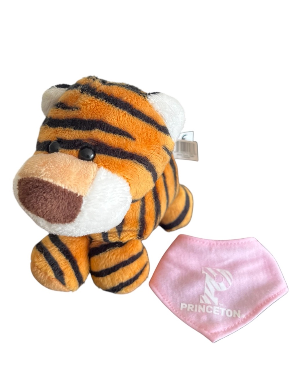 Mascot Factory Princeton Short Stack Tiger Stuffed Animal Beanie Plush 6.5 Inch